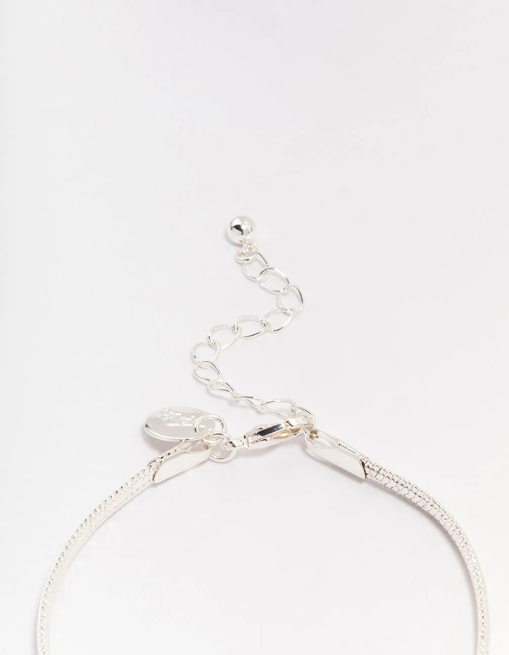 Silver Plated Brass  Snake Chain Bracelet