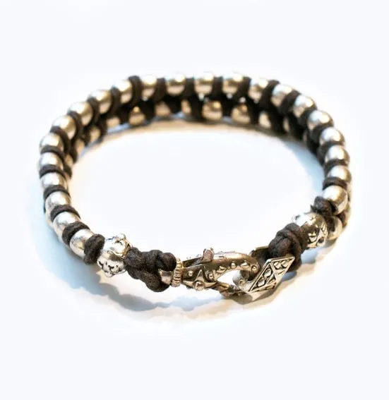 Silver Rope Weave Bracelet