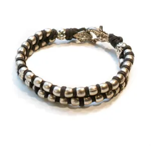 Silver Rope Weave Bracelet
