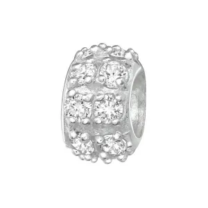 Silver Round Charm Bead