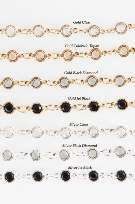 Single Petite Crystal Bracelet