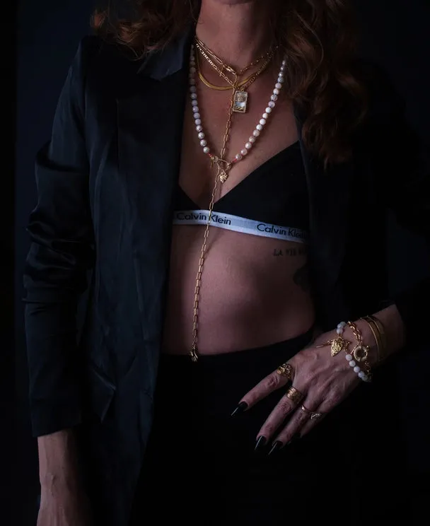 SKYLAR GOLD FILLED DROP CHAIN NECKLACE