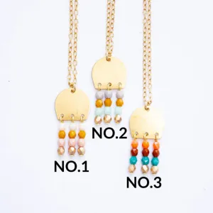Small Brass Bead Necklace #3