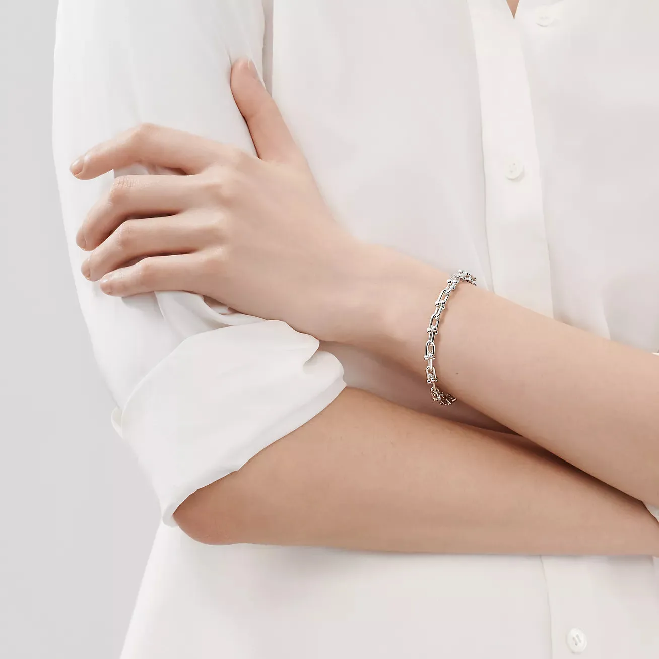 Small Link Bracelet in Sterling Silver
