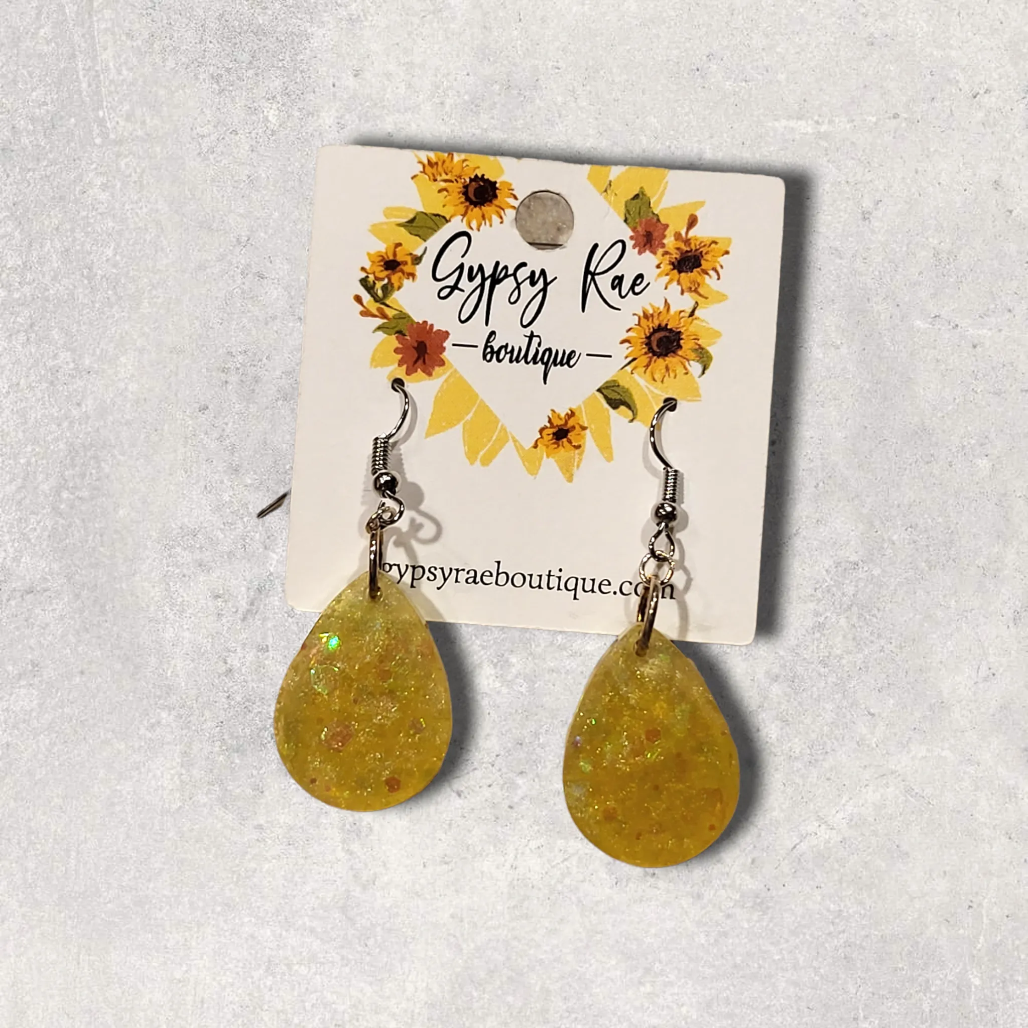 Small Resin Dangle Earrings