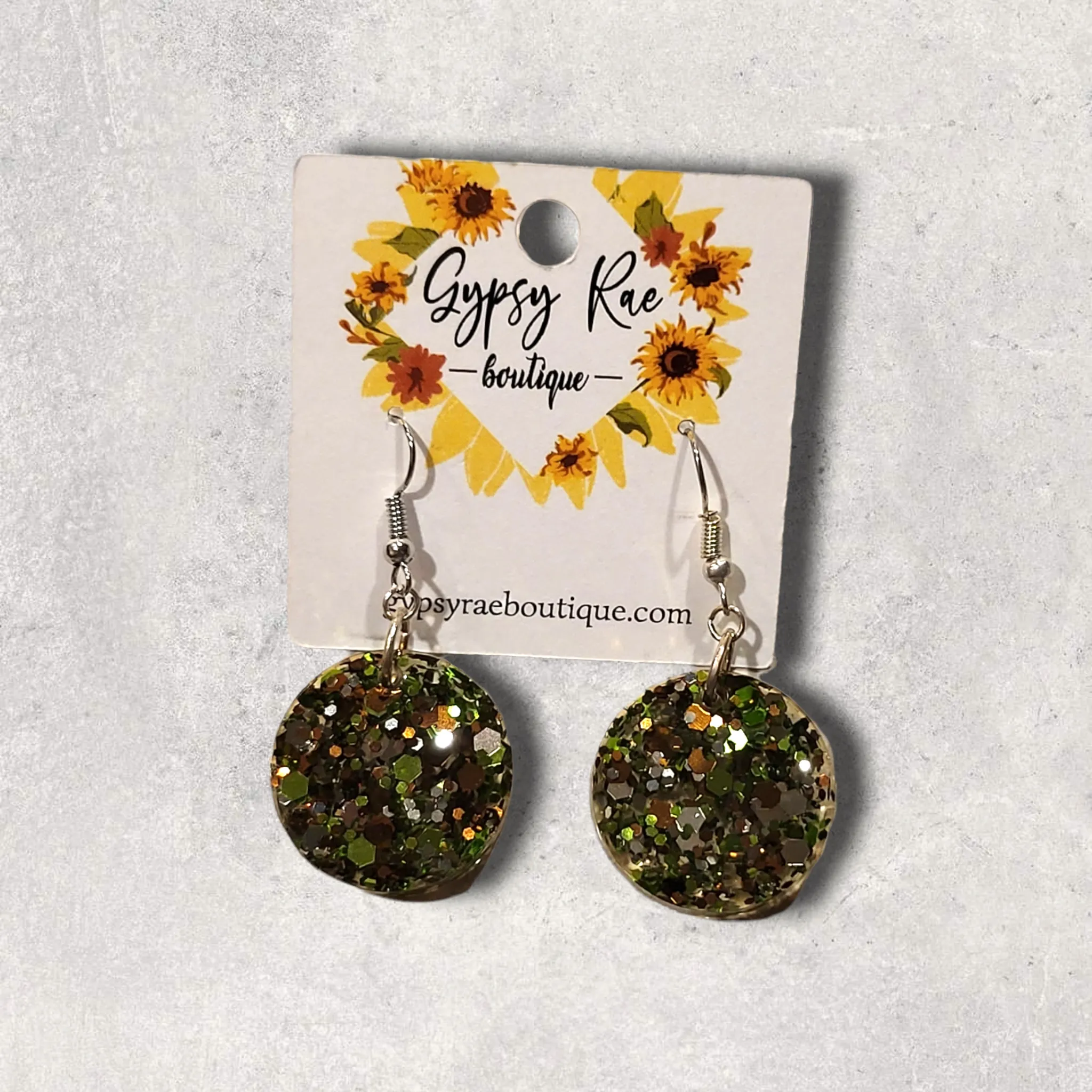 Small Resin Dangle Earrings
