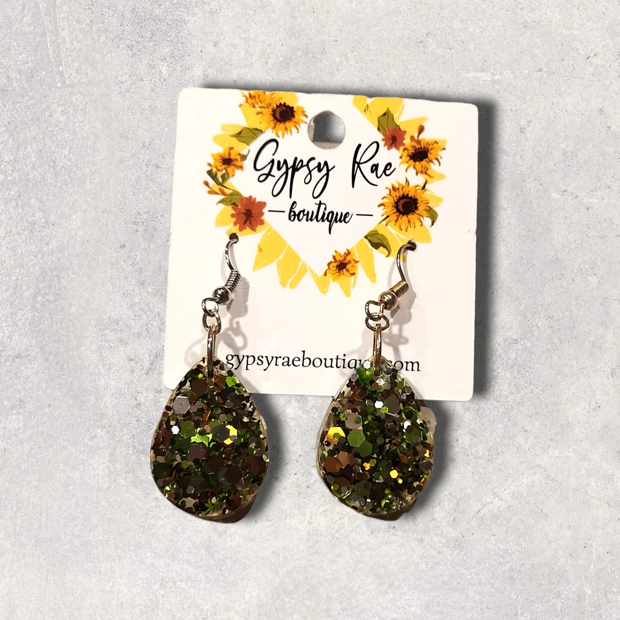 Small Resin Dangle Earrings