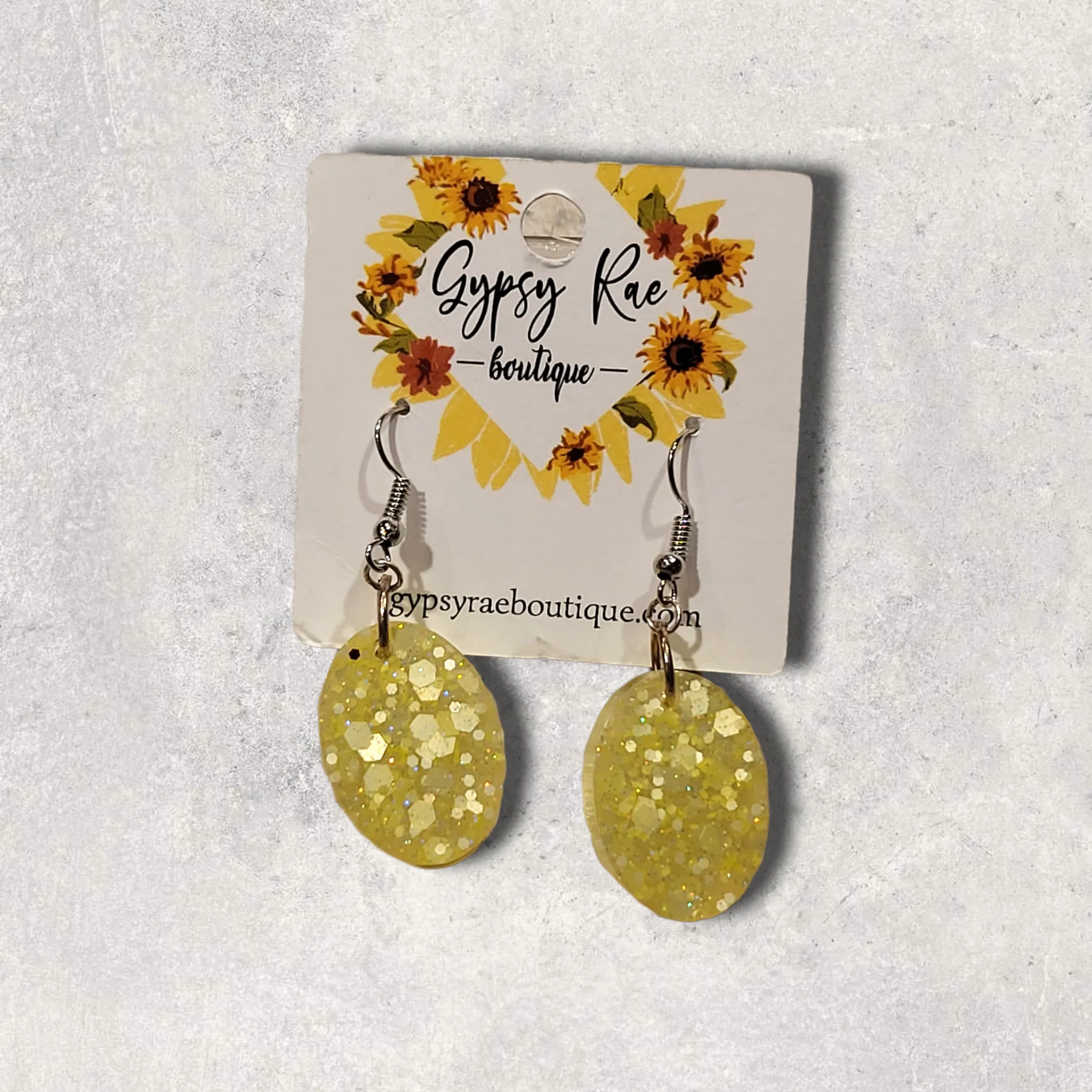Small Resin Dangle Earrings