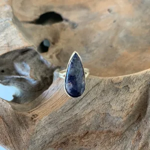 Sodalite Ring in Silver