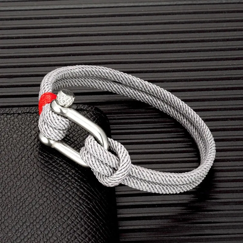 Stainless Steel U-Shaped Survival Bracelet