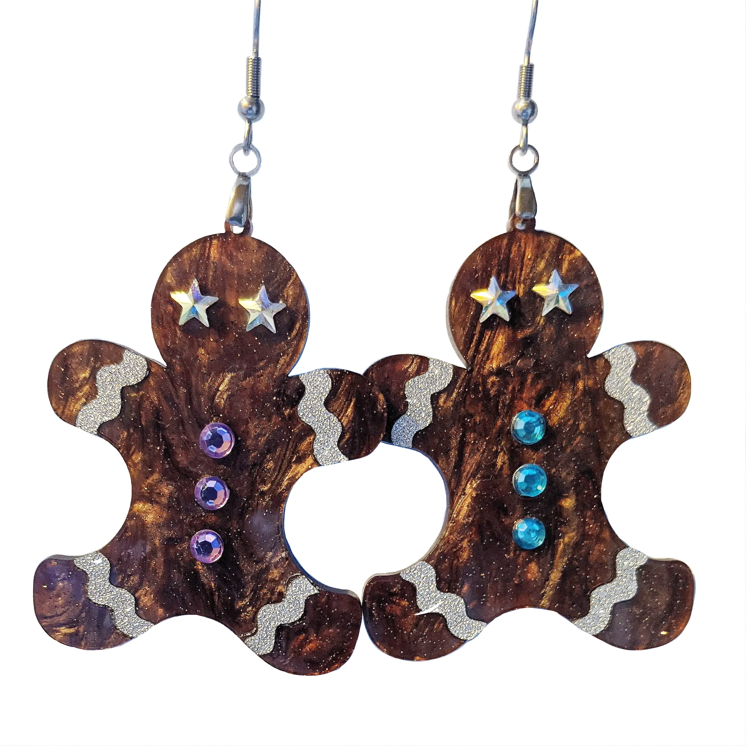 STARRY EYED GINGERBREAD BABE EARRINGS