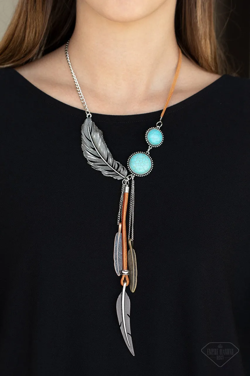 Stay Wild and Free Blue Paparazzi Necklace