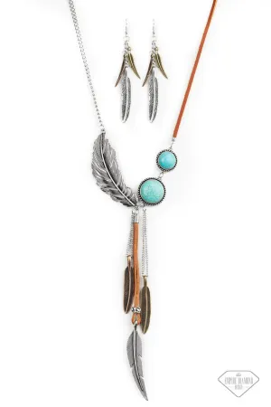 Stay Wild and Free Blue Paparazzi Necklace