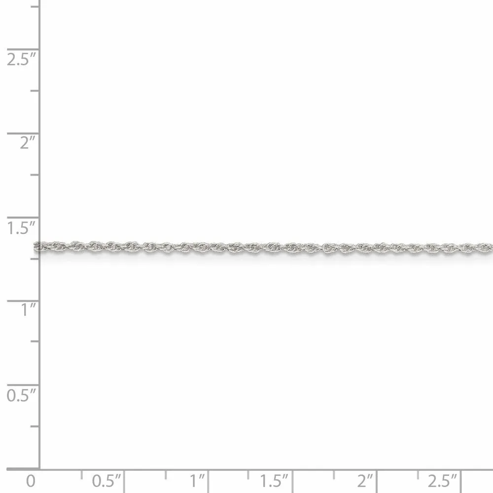 Sterling Silver 1.6mm Loose Rope Chain