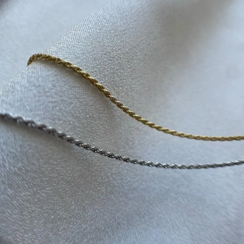 Sterling Silver 925 Minimal Couple Bracelet