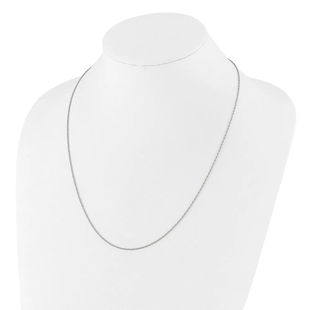 Sterling Silver Adjustable 1.35mm Loose Rope Chain
