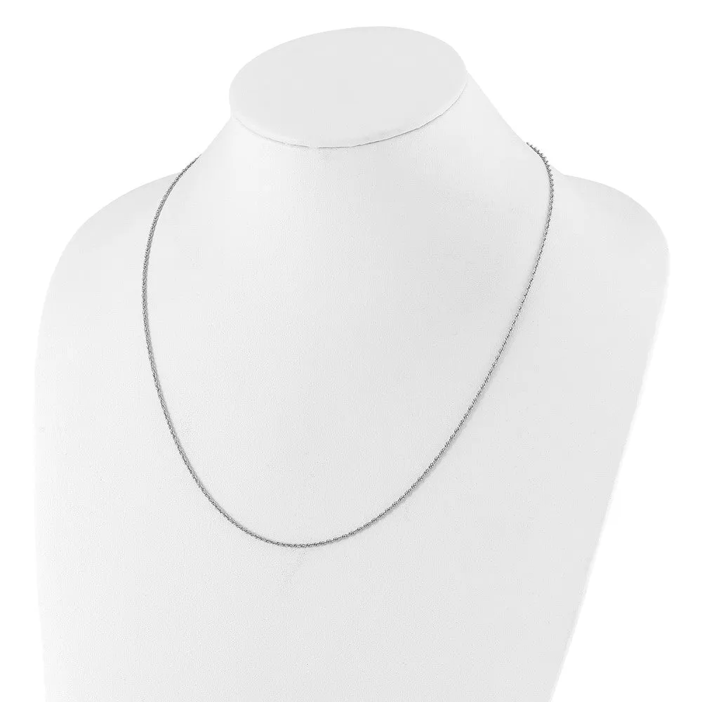 Sterling Silver Adjustable 1.55mm Loose Rope Chain