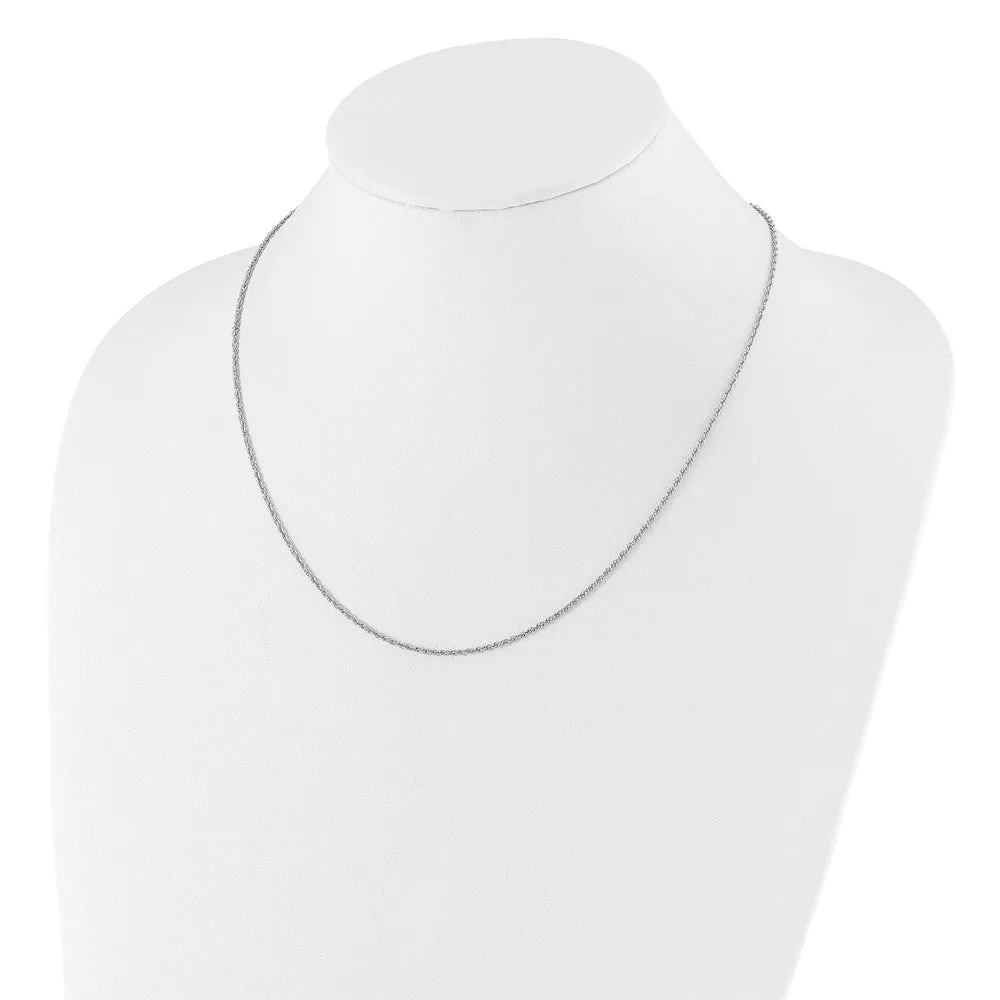Sterling Silver Adjustable 1.55mm Loose Rope Chain