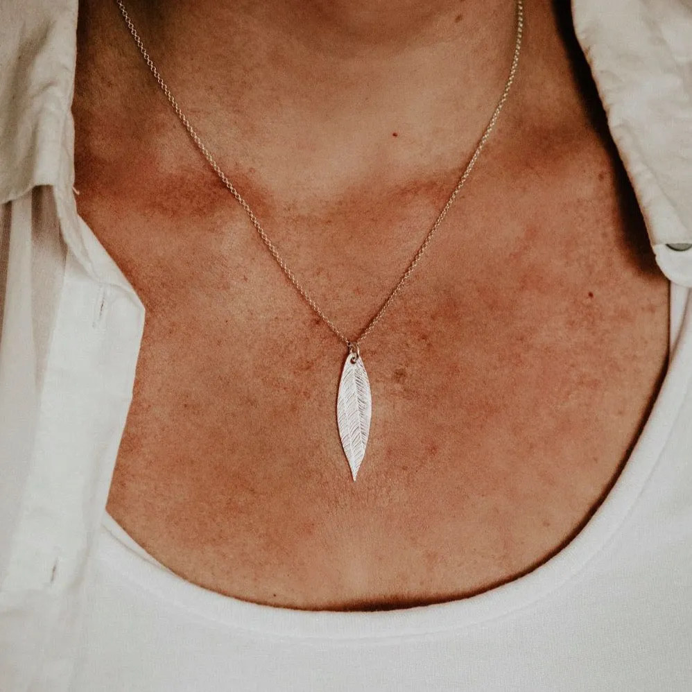 Sterling Silver Textured Palm Pendant