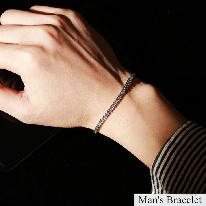 Sterling Unity 925 Silver Couple Bracelet