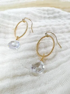 Stone Drop Earring