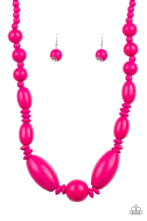 Summer Breezin Pink Paparazzi Necklace