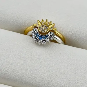 Sun Moon Ring Matching Rings Couple Rings Jewelry Gift for Her or Him