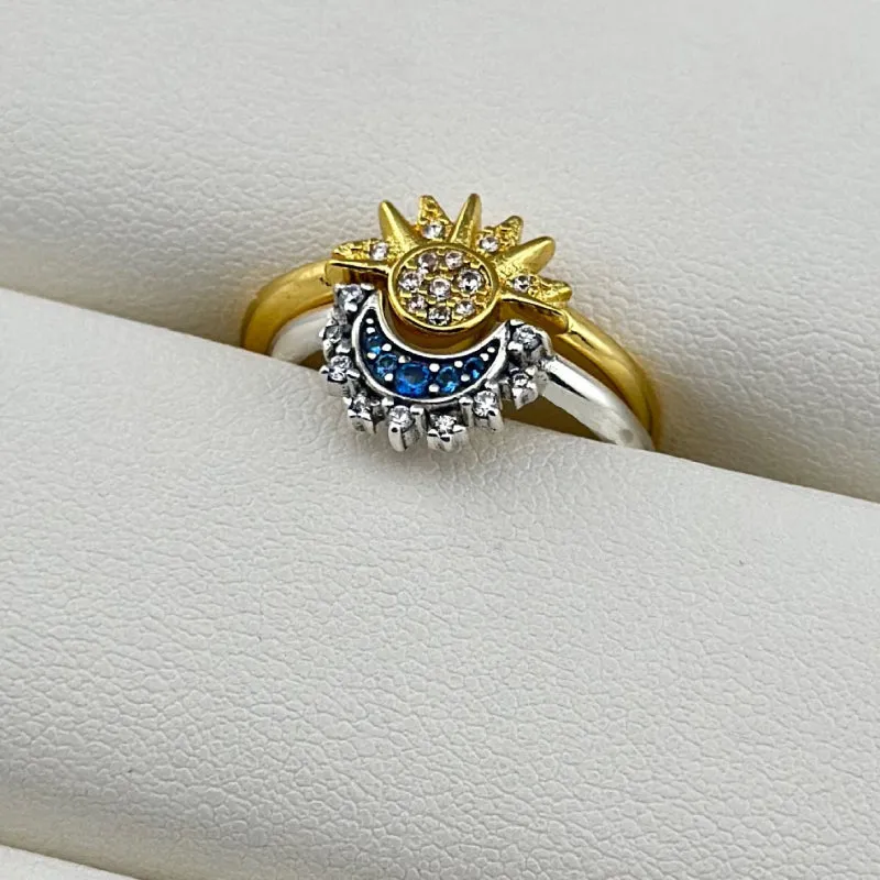 Sun Moon Ring Matching Rings Couple Rings Jewelry Gift for Her or Him
