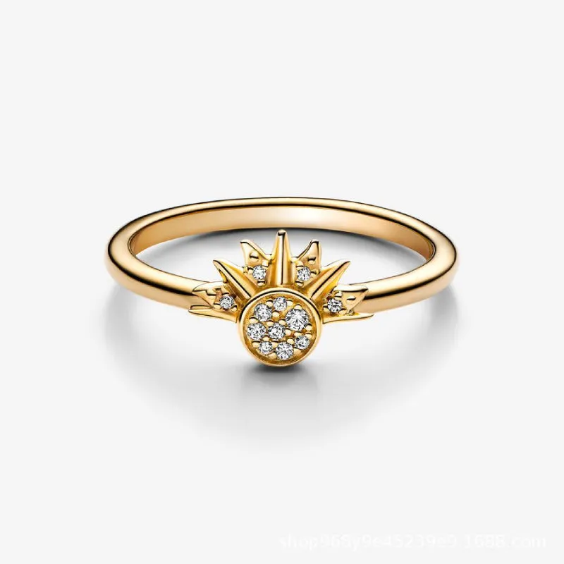 Sun Moon Ring Matching Rings Couple Rings Jewelry Gift for Her or Him