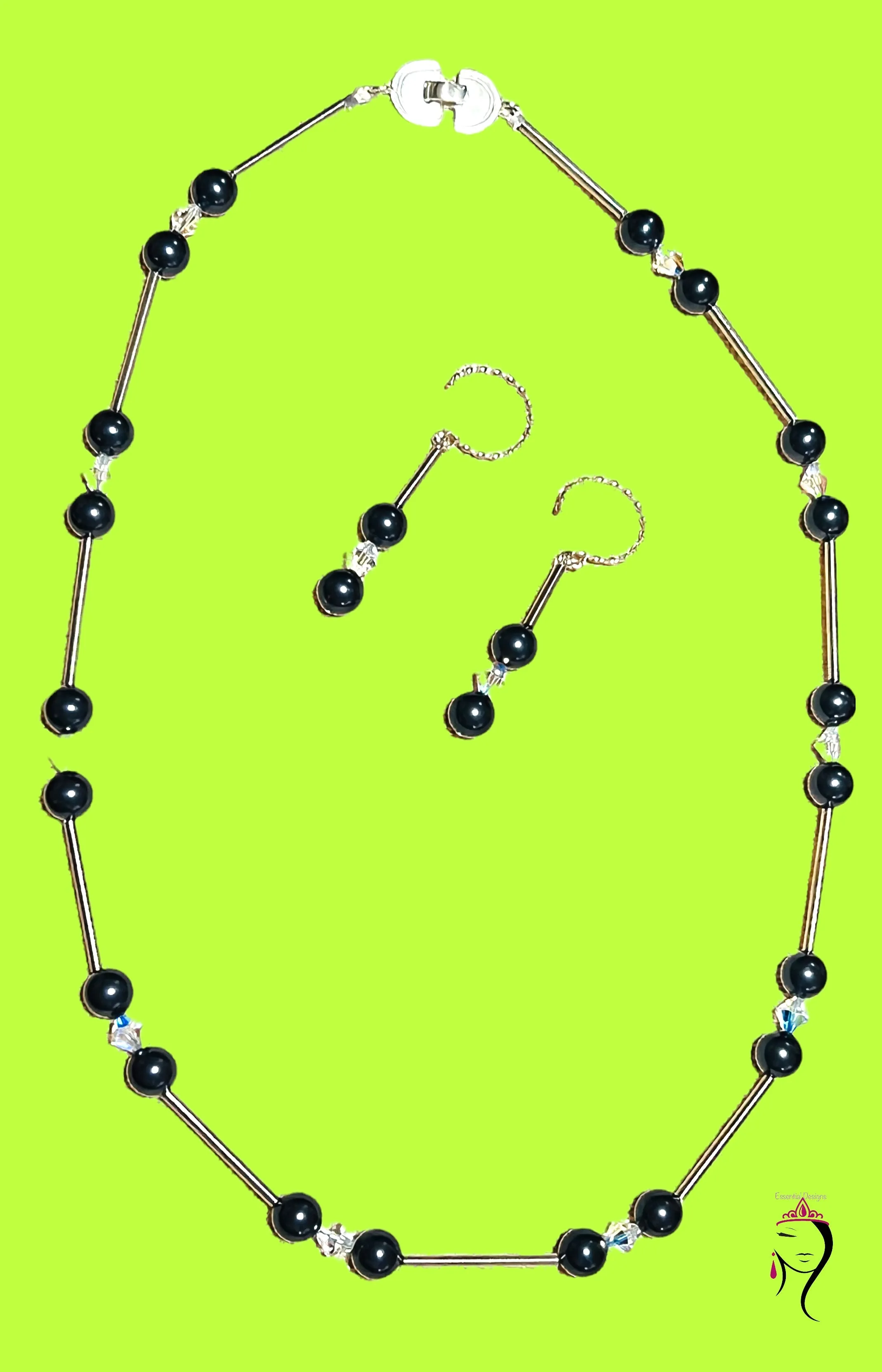 Swarovski Crystal Pearl Necklace Set  #22031