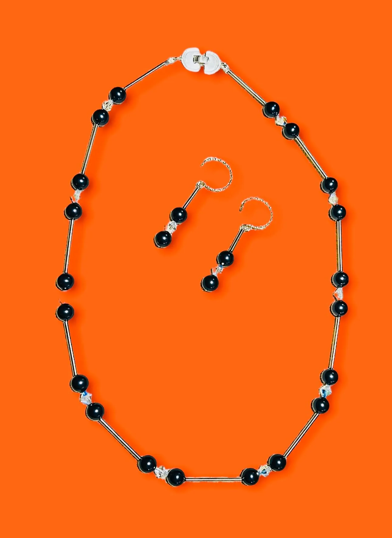 Swarovski Crystal Pearl Necklace Set  #22031
