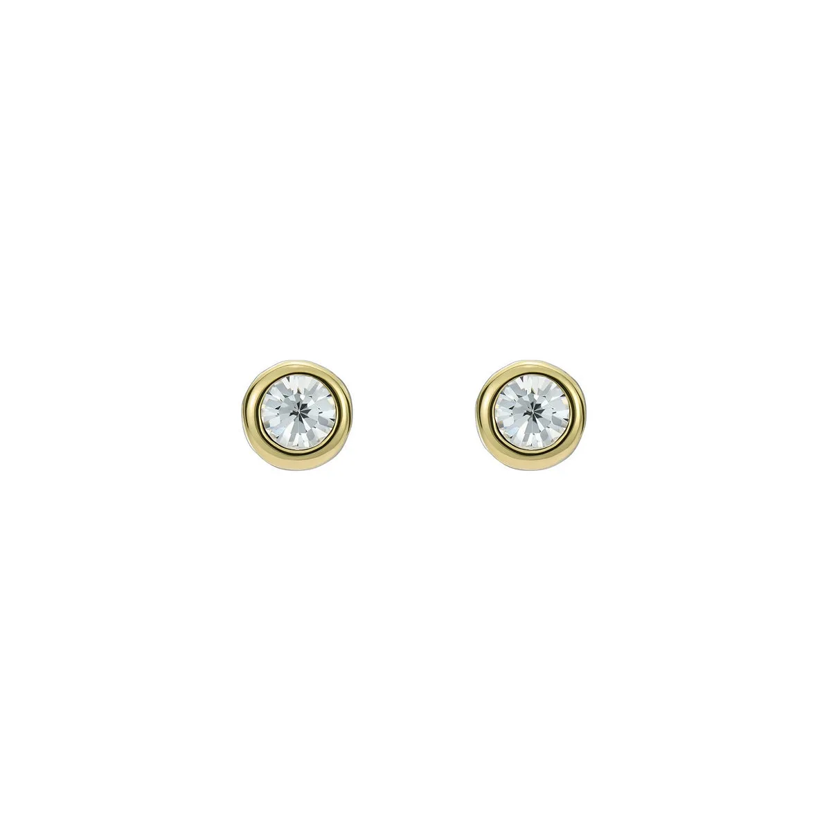 ted baker sinee: mini crystal stud earrings, gold tone, clear crystal