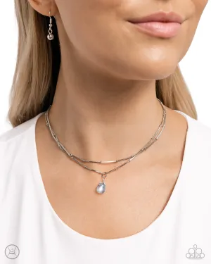 Teeming Teardrop - Green - Bead Tiered Paparazzi Choker Necklace