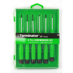 Terminator 6 Pieces Precision Screw Driver Set - TTSDS 325