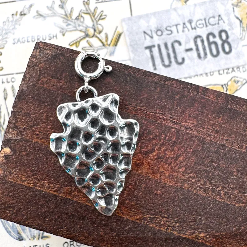 Textured Arrow Charm - Tucson Find