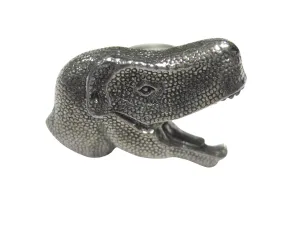 Textured Dinosaur Head Adjustable Size Fashion Ring