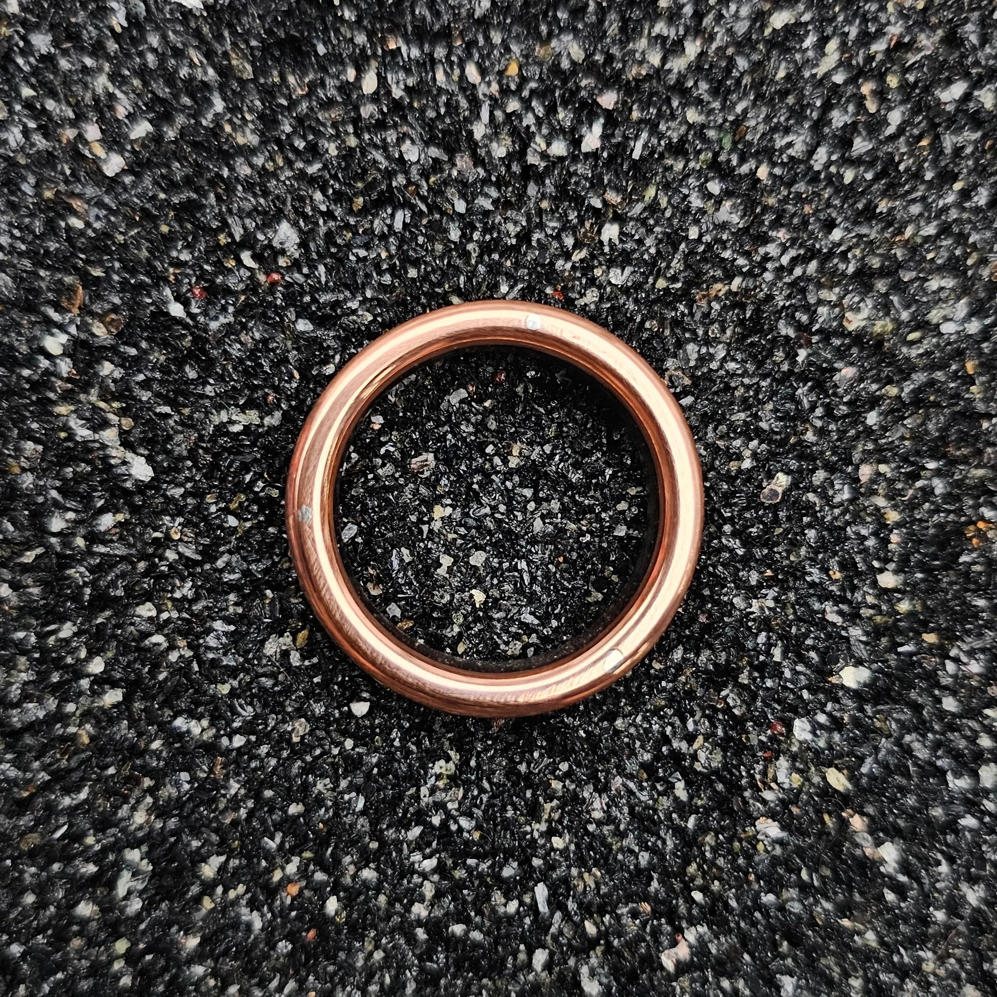 The Crown Ring (Ziricote Wood & Copper Band)