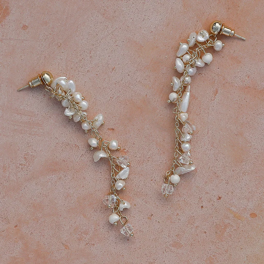 The Sylvie Shell Drop Earrings
