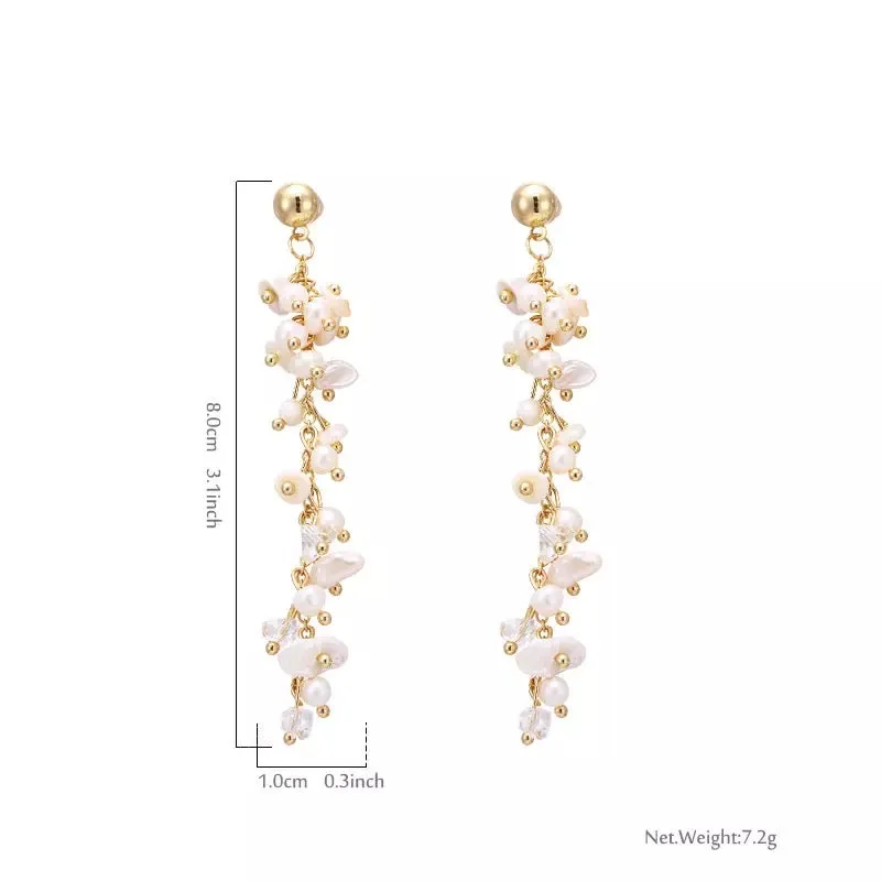 The Sylvie Shell Drop Earrings