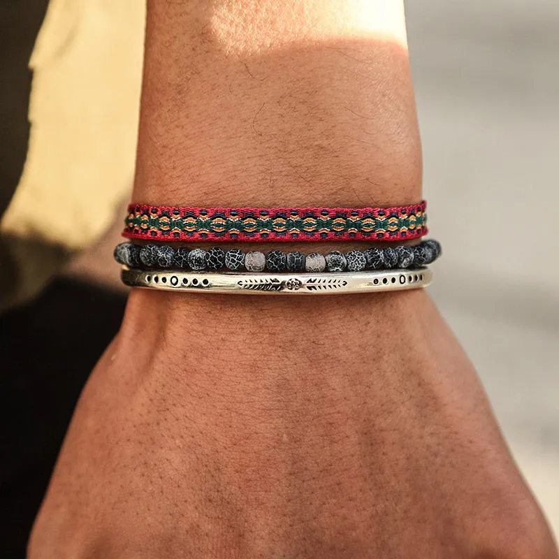 Tibetan Buddha Rope Chain Natural Bracelets