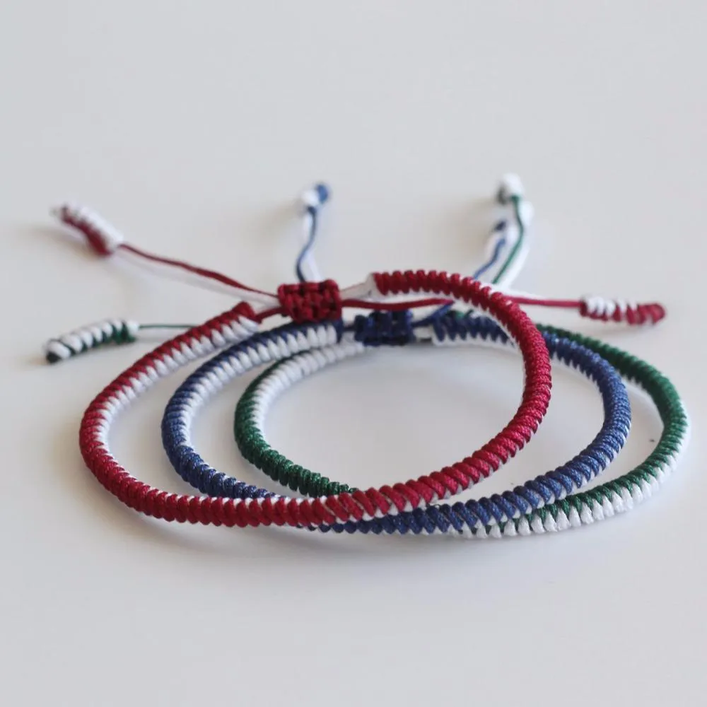 Tibetan Handmade Knots Lucky Rope Bracelet