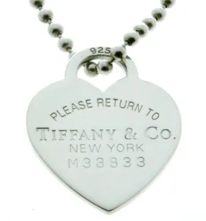 Tiffany & Co. Return to Tiffany Heart Tag on a Bead Necklace