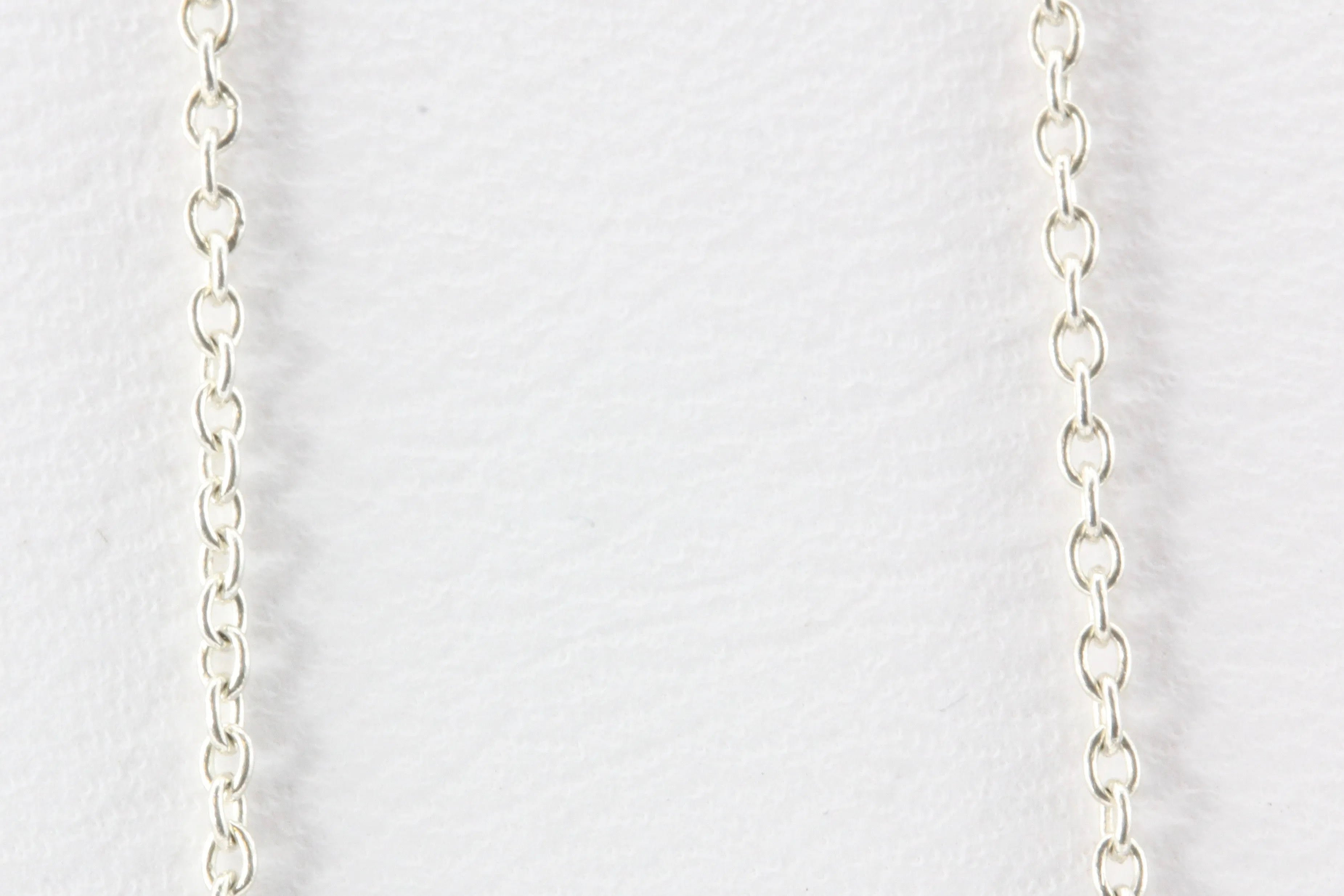 Tiffany & Co Sterling Silver Elsa Peretti Large Bean Necklace
