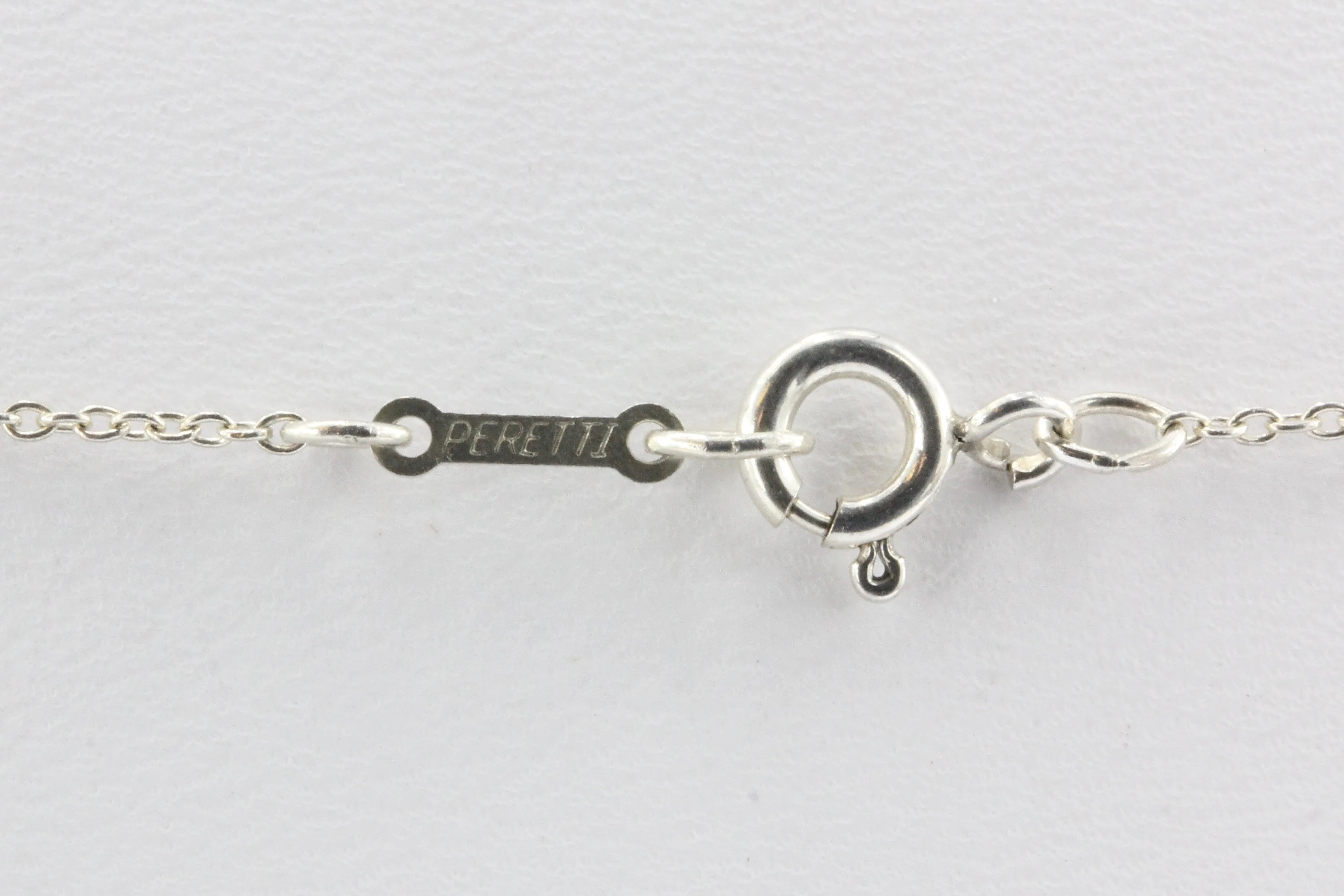 Tiffany & Co Sterling Silver Elsa Peretti Large Bean Necklace