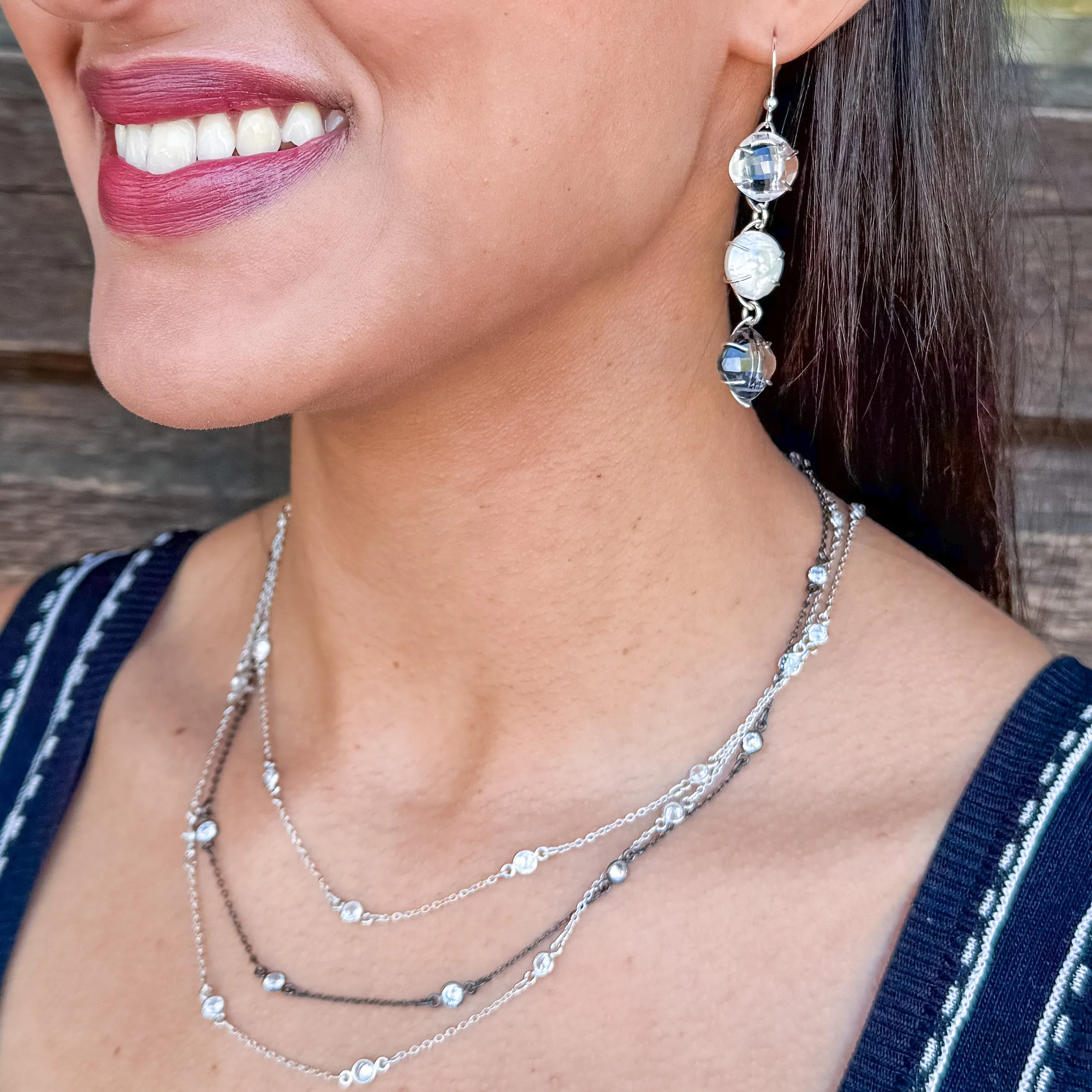 Tiffany Black Tie Cascade ooak Jewelry