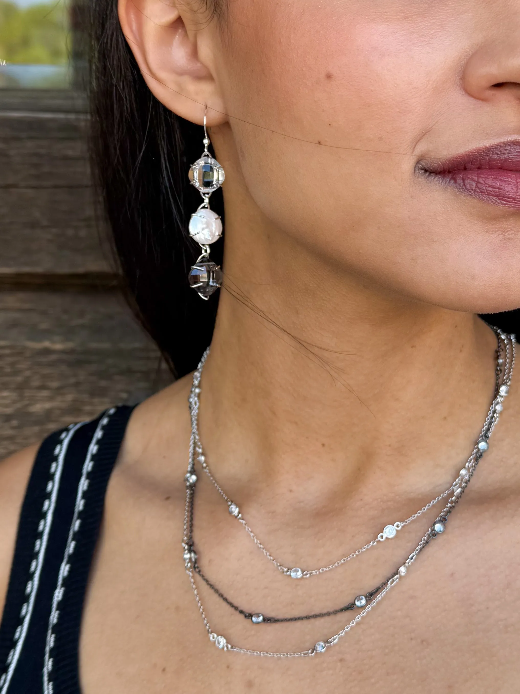 Tiffany Black Tie Cascade ooak Jewelry