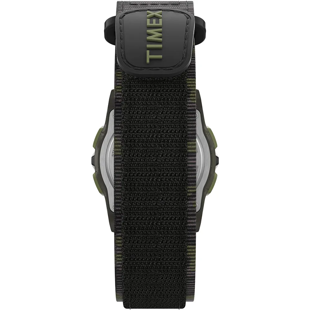 Timex Kids Digital 35mm Watch - Green Camo w/Fastwrap Strap