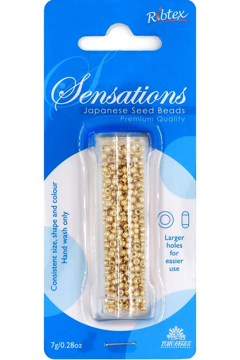 TOHO 2MM SEED BEAD YELLOW GOLD 7G