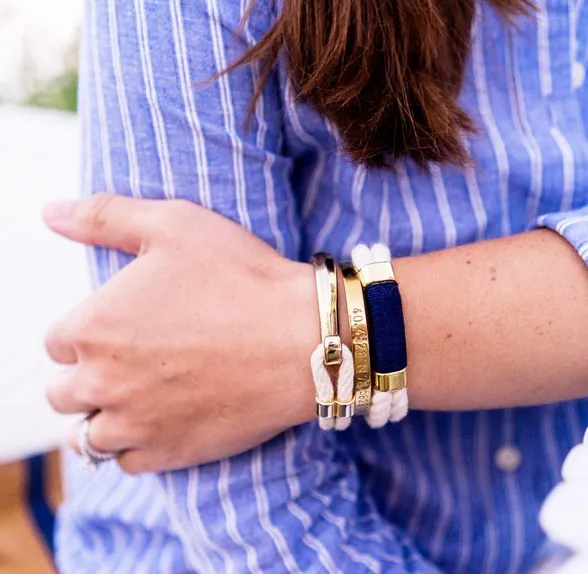 Tremont - Ivory/Navy/Gold