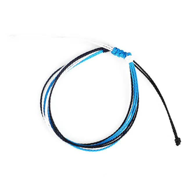 Trendy Kpop Multi Layer Colorful Weave Woven Rope Wax String Bracelets Summer Gift For Women Girls Jewelry Dropshipping